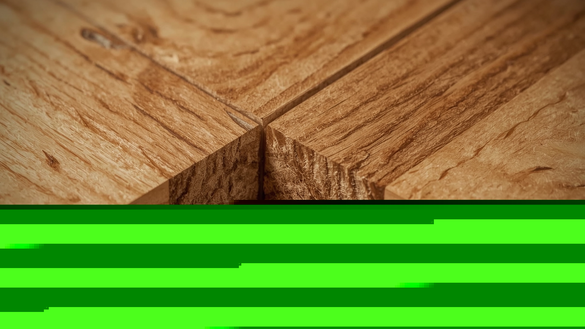Close-up macro view of a mortise and tenon wood joint in oak sofa frame construction